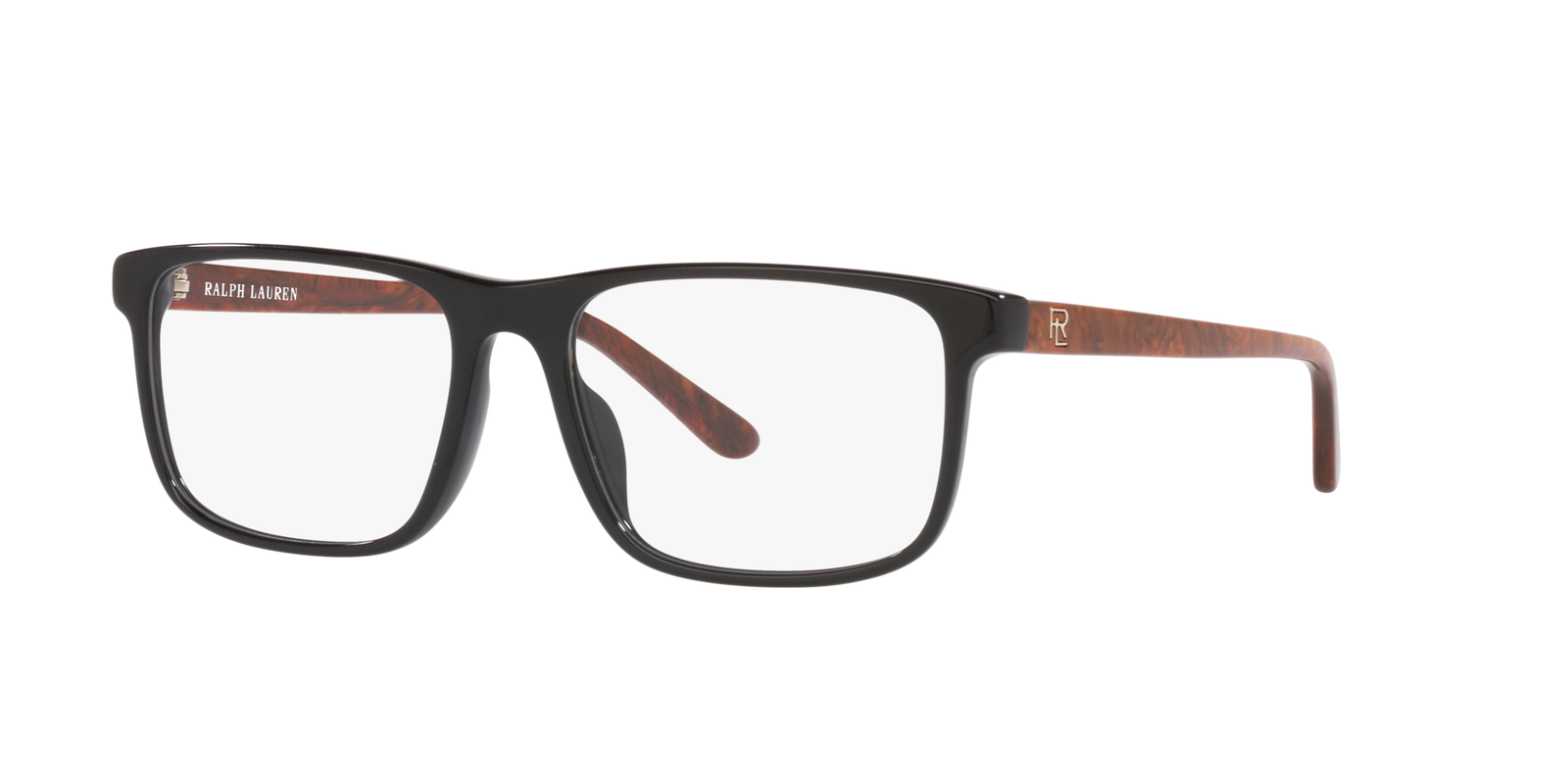 Ralph Lauren RL6225U 5398 – Rechteckige Brille Schwarz Braun Kunststoff