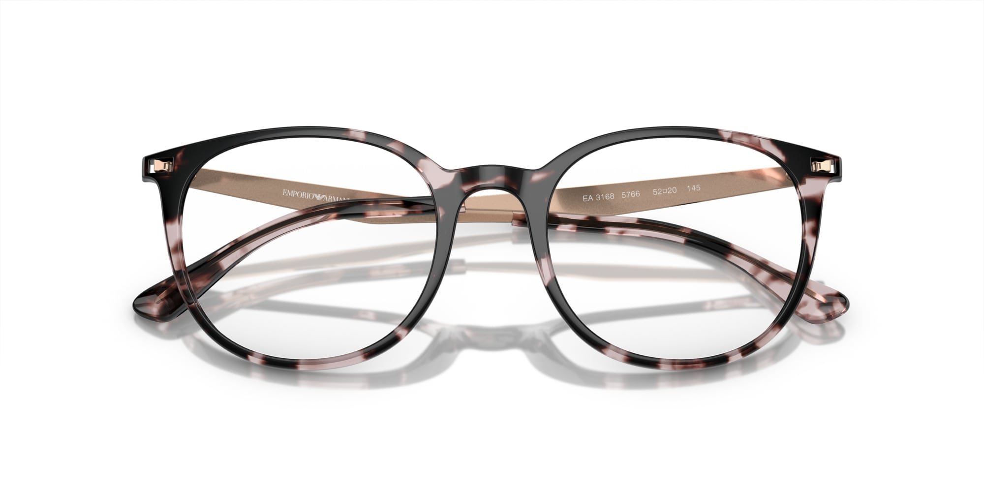 Emporio Armani Brille für Damen in pink/havana EA3168 5766 52