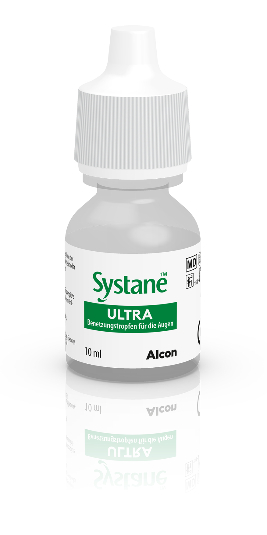 Das Bild zeigt die Augentropfen Systane Ultra von Alcon.