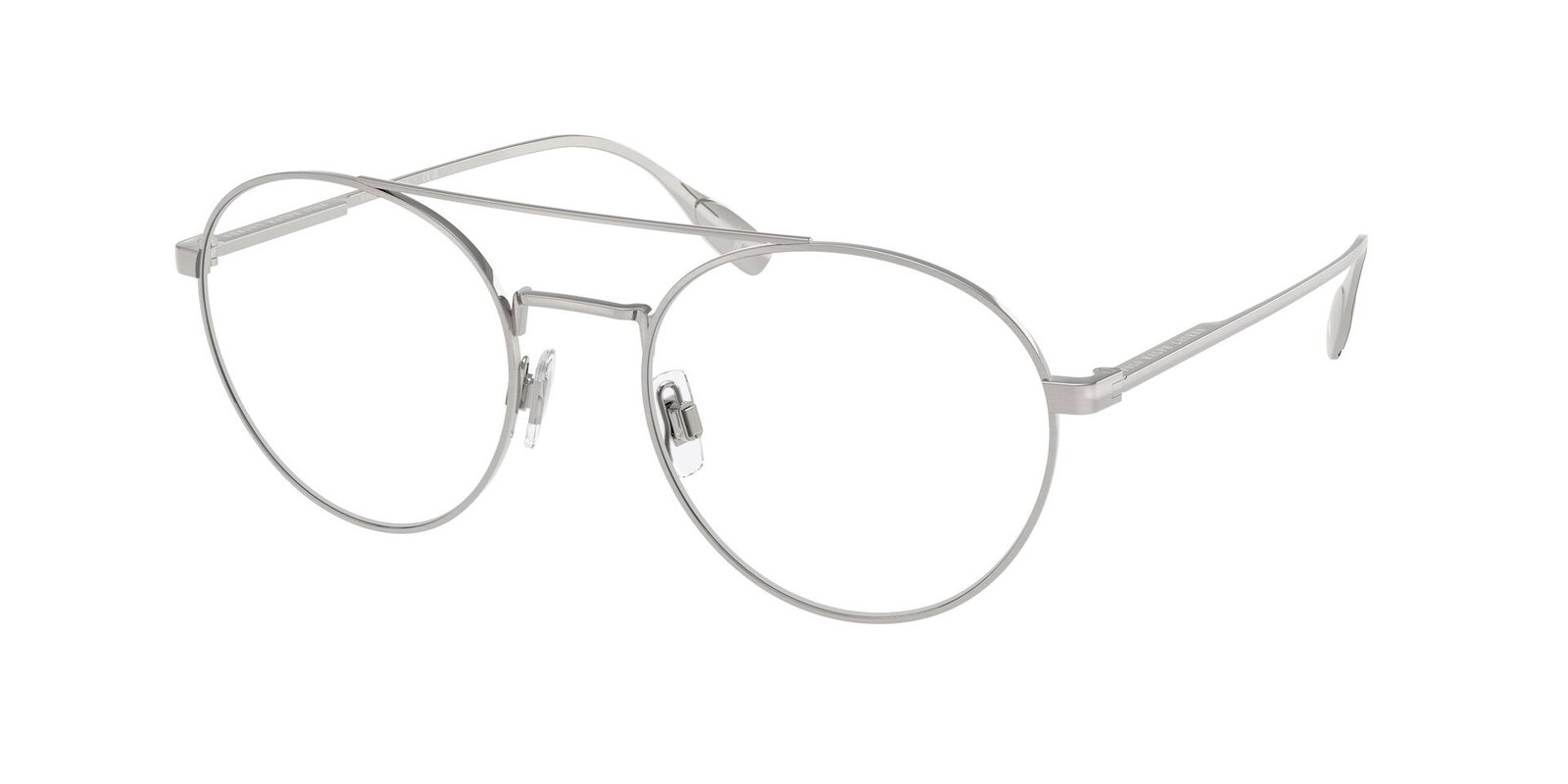 Das Bild zeigt die Korrektionsbrille 1234 von der Marke Polo in Silber.