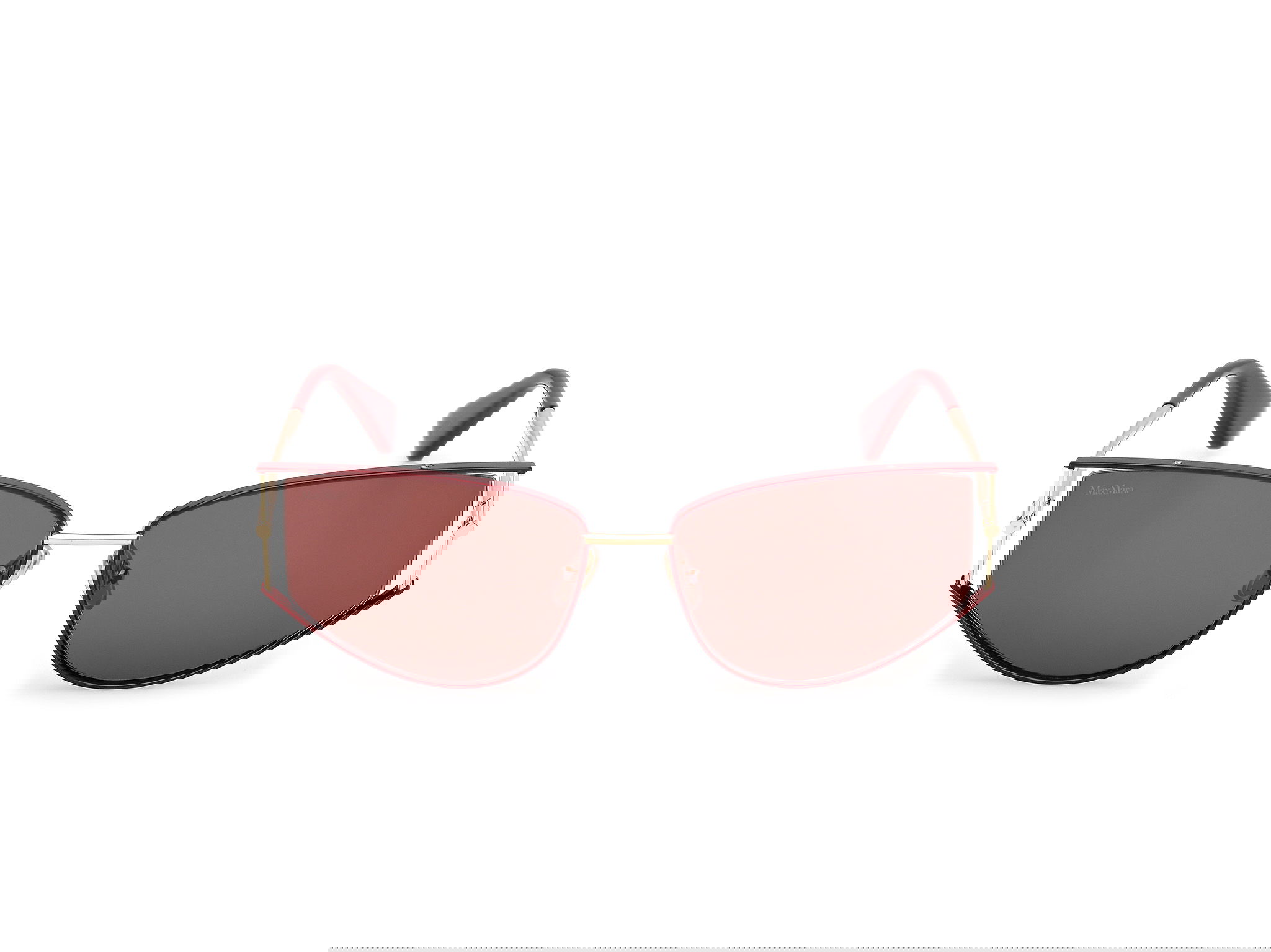 Das Bild zeigt die Sonnenbrille MM0141 von der Marke Max Mara in Gold.