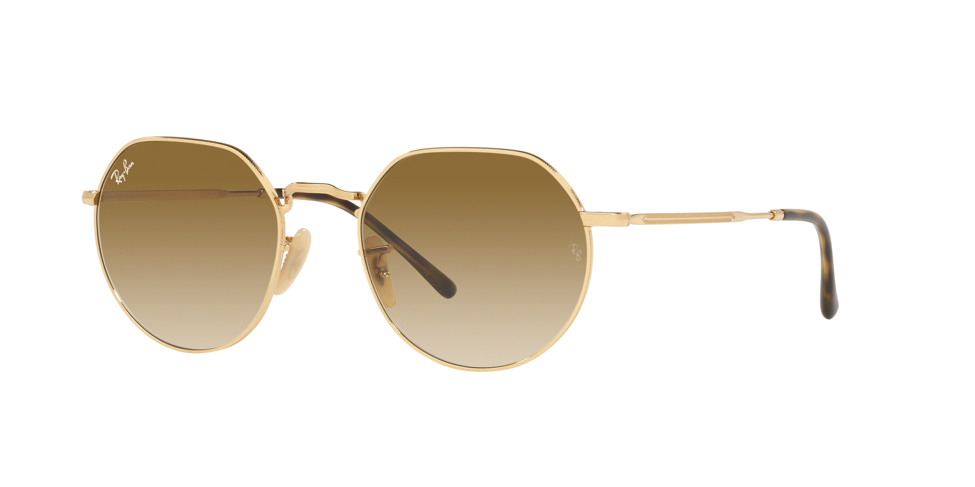 Ray-Ban Sonnenbrille Jack in Gold RB3565 001/51 53