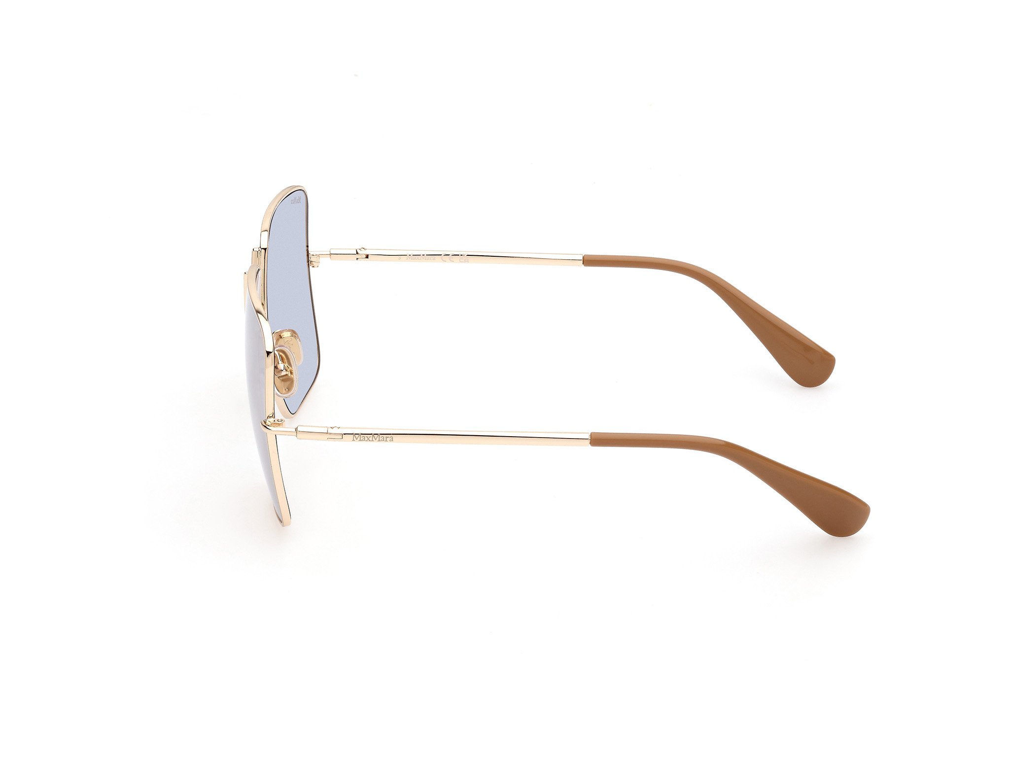 Das Bild zeigt die Sonnenbrille MM0082 32X von der Marke Max Mara in Gold.