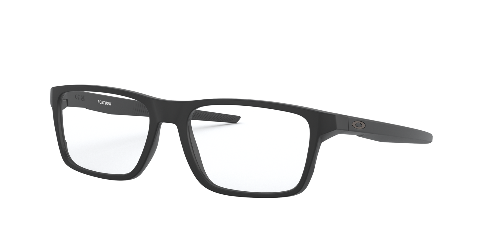 Oakley OX8164 816401 – Schwarze rechteckige Kunststoffbrille breit