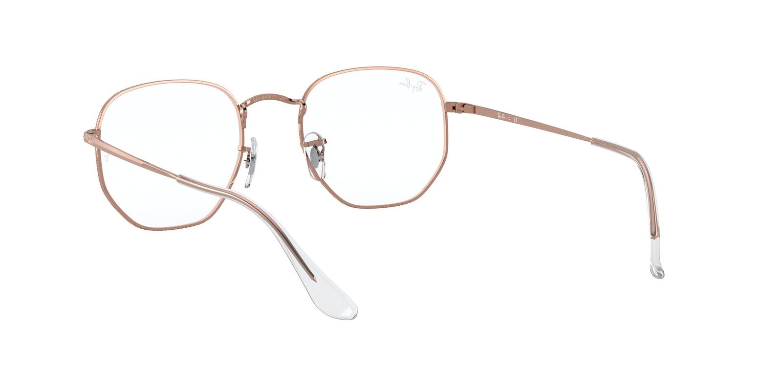 Das Bild zeigt die Korrektionsbrille RX6448 3094 von der Marke Ray Ban in rotgold.