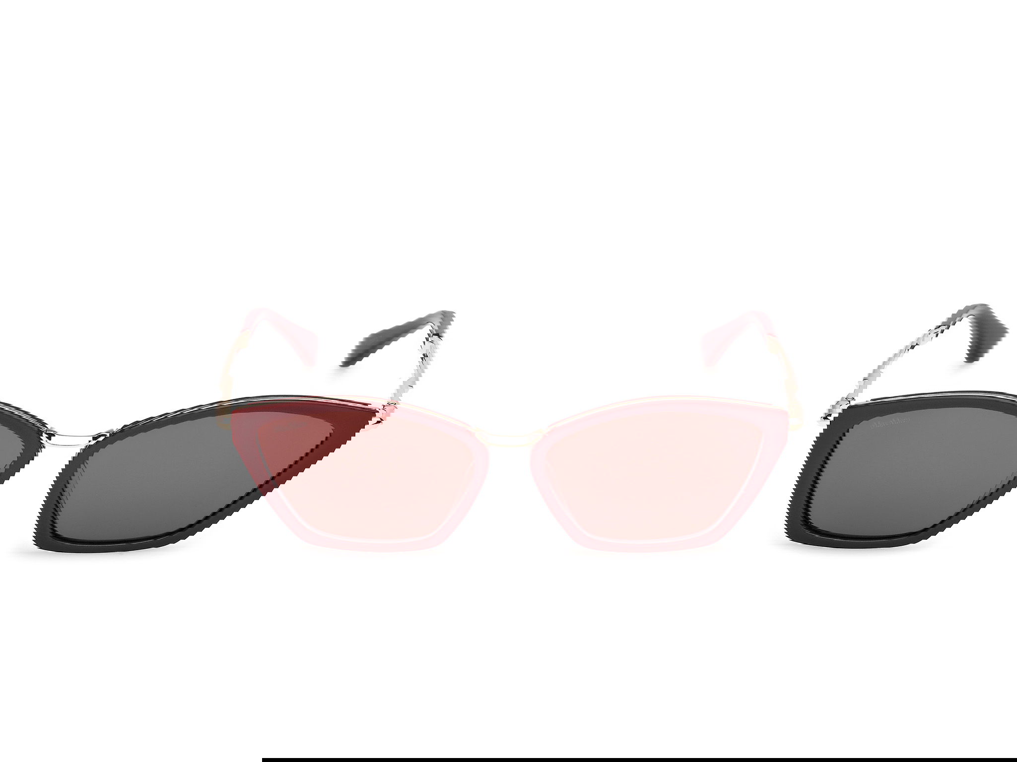 Das Bild zeigt die Sonnenbrille MM0162 von der Marke Max Mara in Bordeaux.