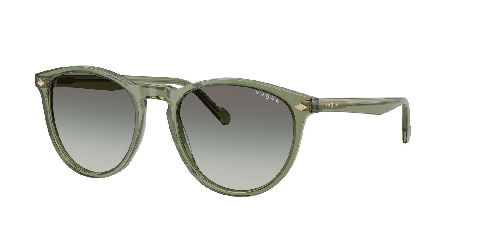 Das Bild zeigt die Sonnenbrille VO5599S von der Marke Vogue in Grün.