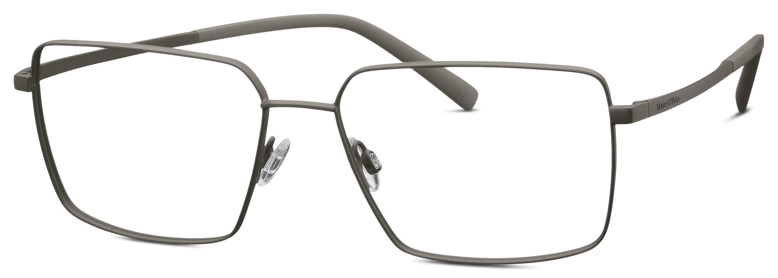 MARC O'POLO Eyewear 502190 40 – Rechteckige Metallbrille Grün Mittel