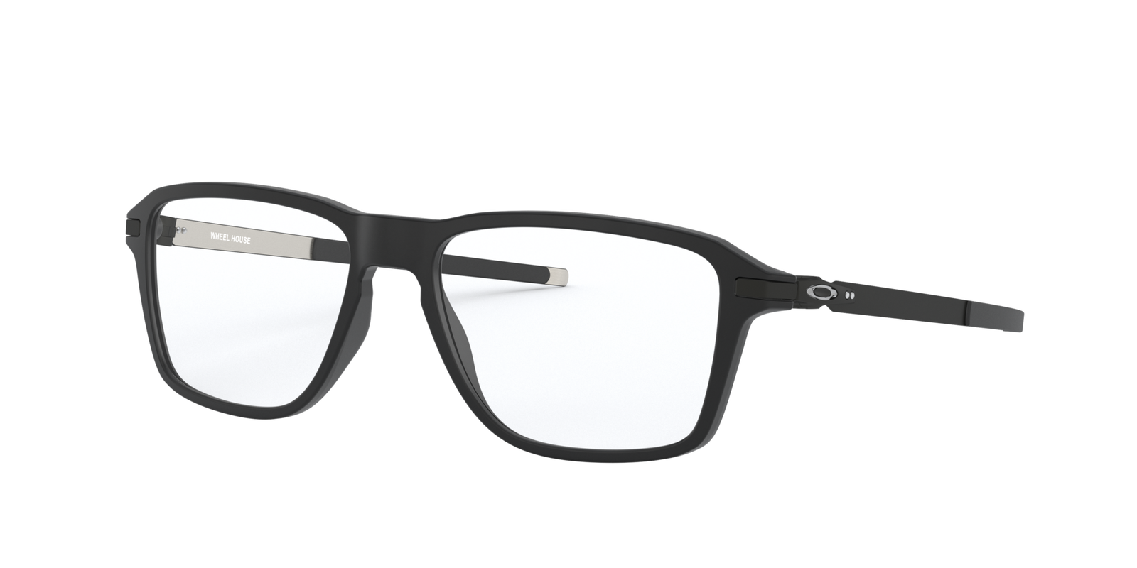 Oakley OX8166 816601 – Schwarze quadratische Kunststoffbrille