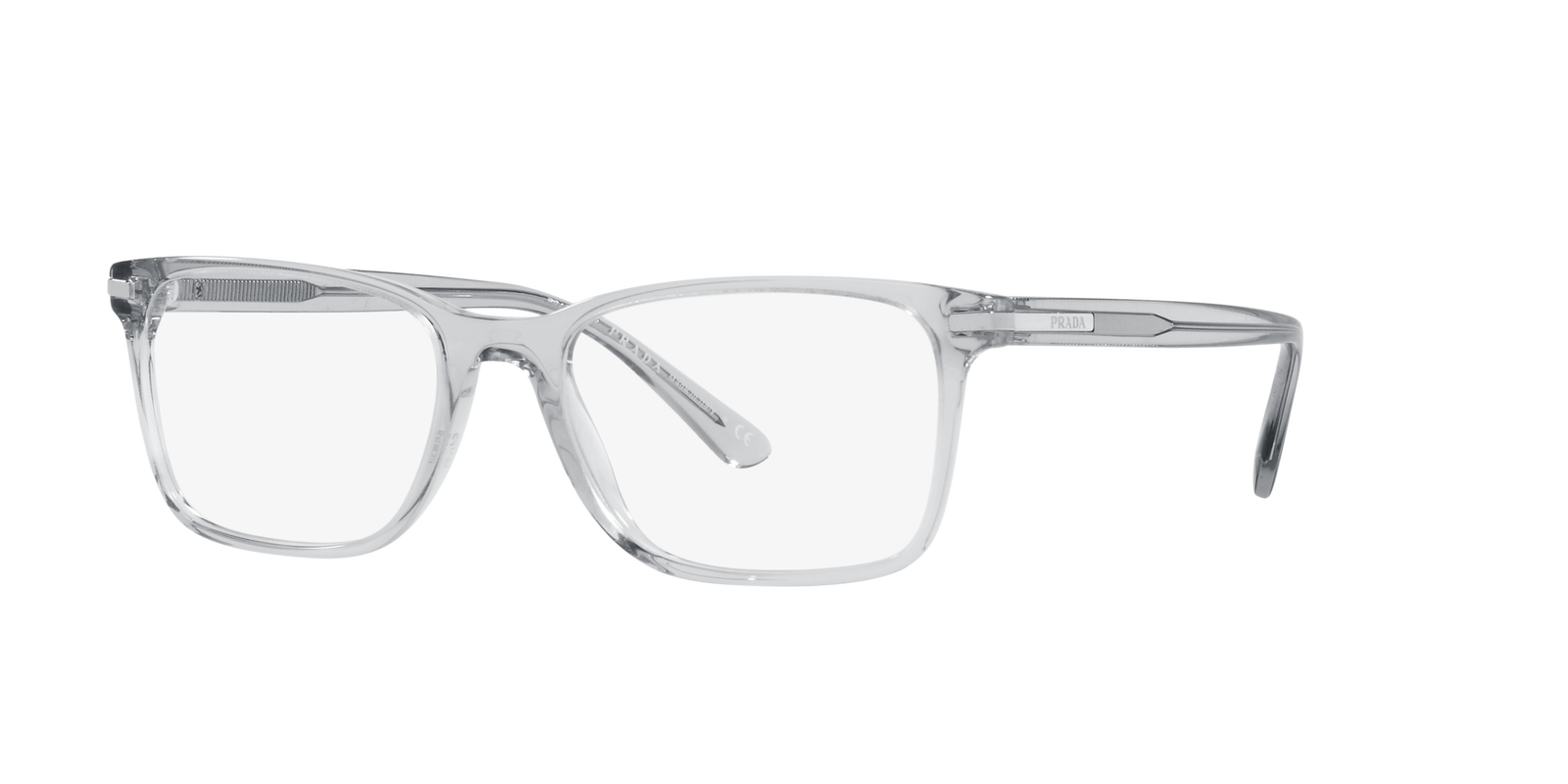 Prada PR 14WV U431O1 – Quadratische graue Kunststoffbrille