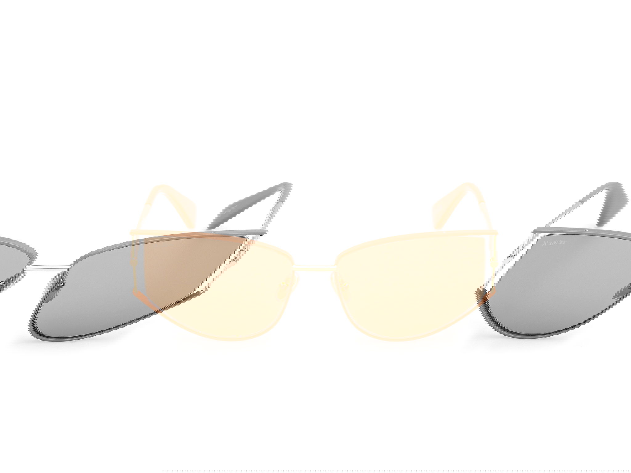 Das Bild zeigt die Sonnenbrille MM0141 von der Marke Max Mara in Gold.
