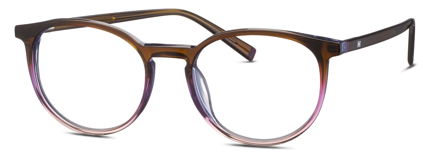 HUMPHREY'S 583185 65 – Runde Damenbrille Braun Acetat
