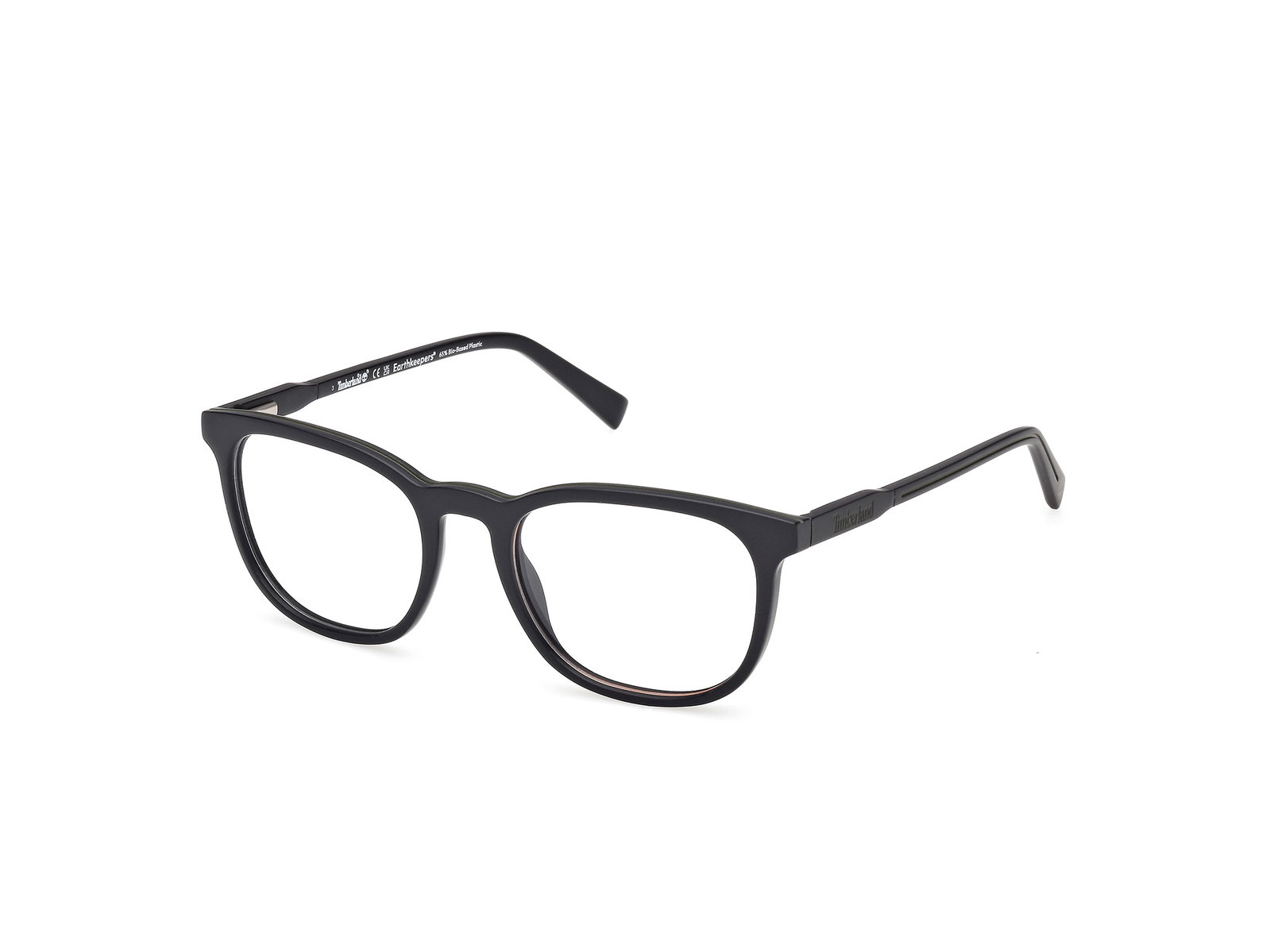 Timberland TB50066 002 – Runde Herrenbrille Matt Schwarz Kunststoff