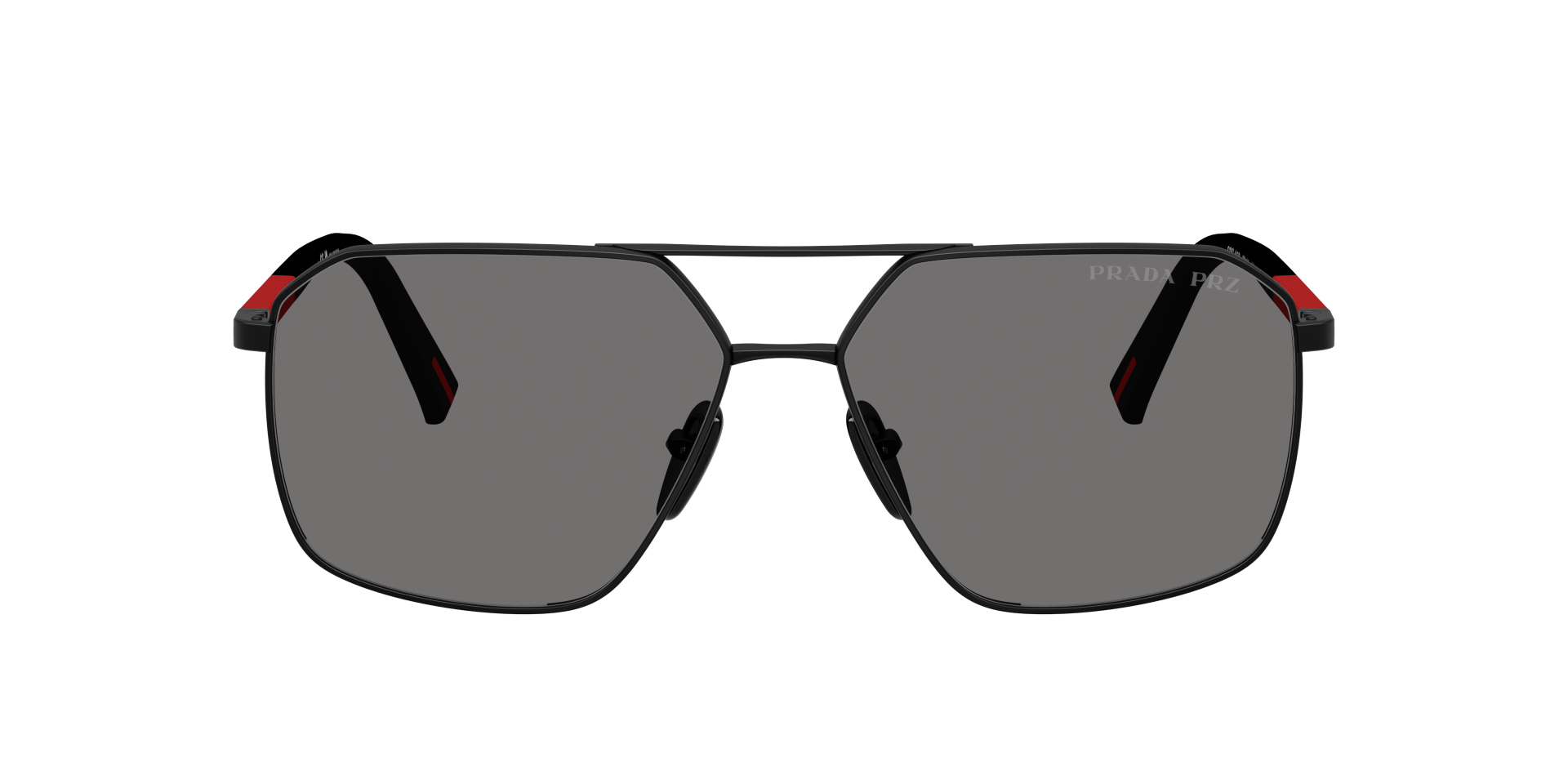 Auf diesem Bild sehen Sie die Sonnenbrille 0PS A50S von Prada in der Farbe Schwarz.