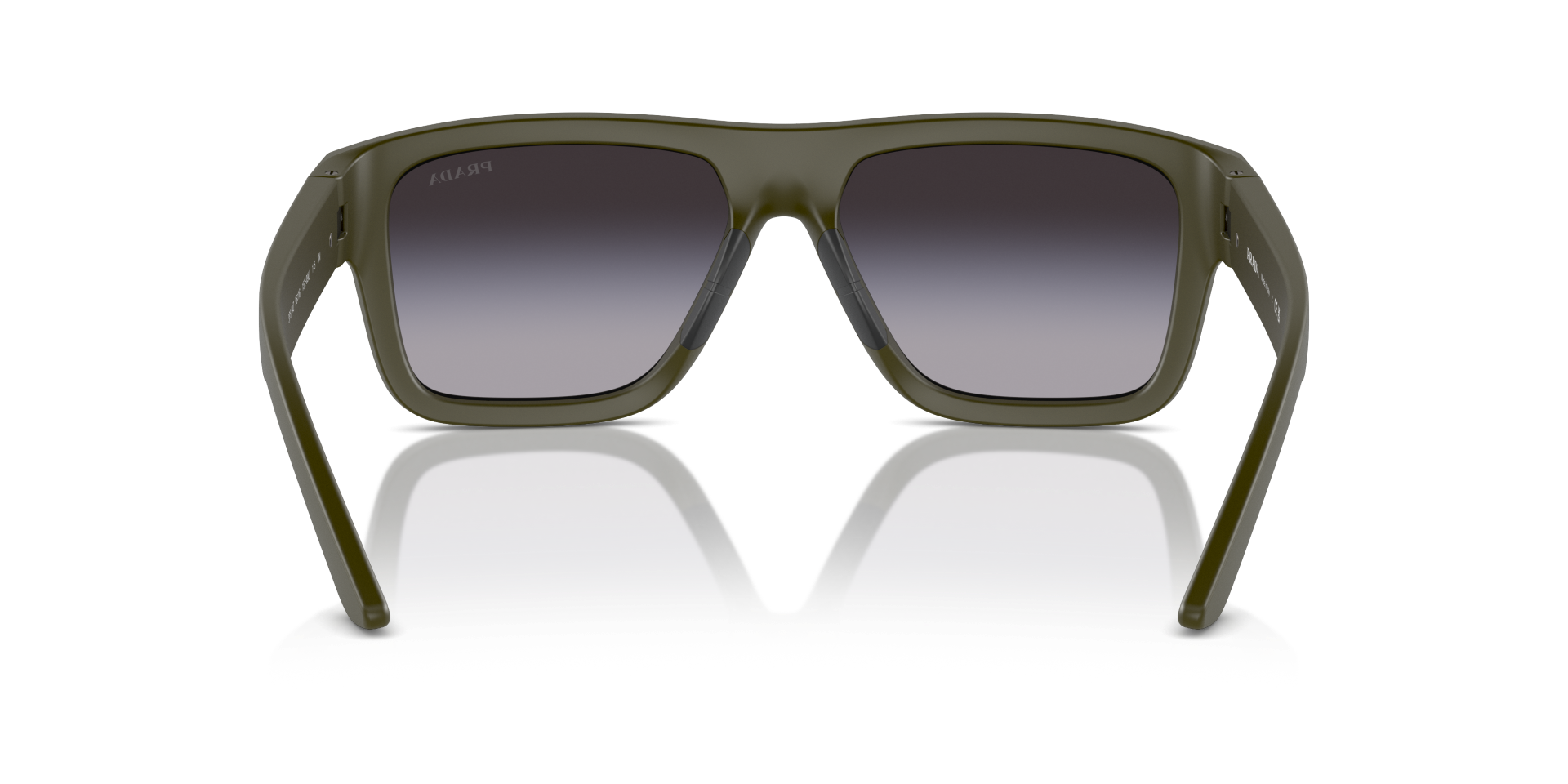 Auf diesem Bild sehen Sie die Sonnenbrille 0PS 3707 von Prada in der Farbe Grün.