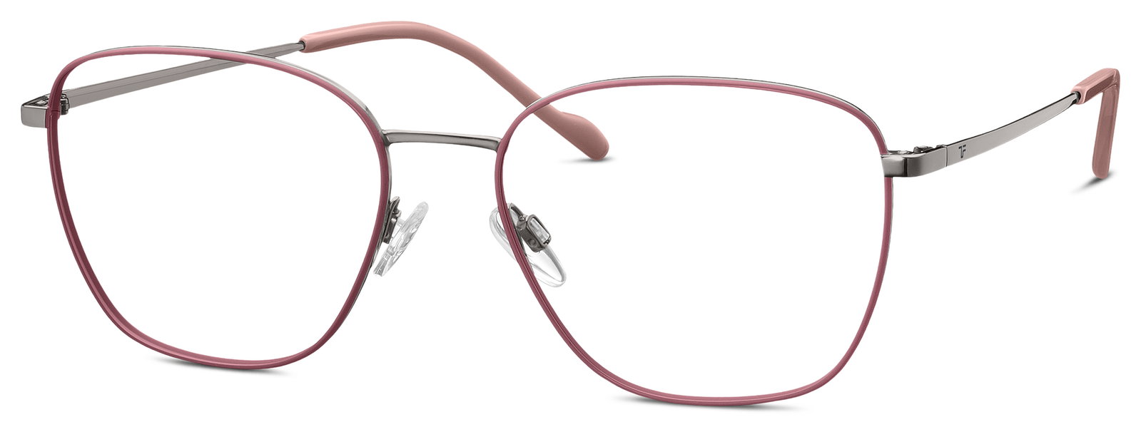 TITANflex 826031 30 – Runde Damenbrille Grau Titan