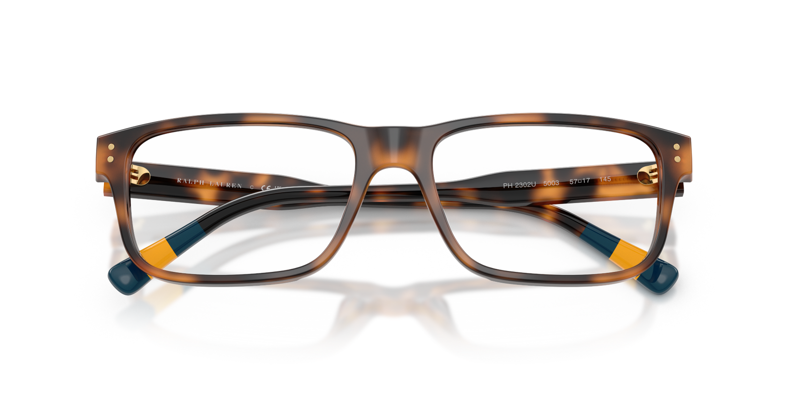 Das Bild zeigt die Korrektionsbrille 0PH2302U von Polo in der Farbe gemustert.