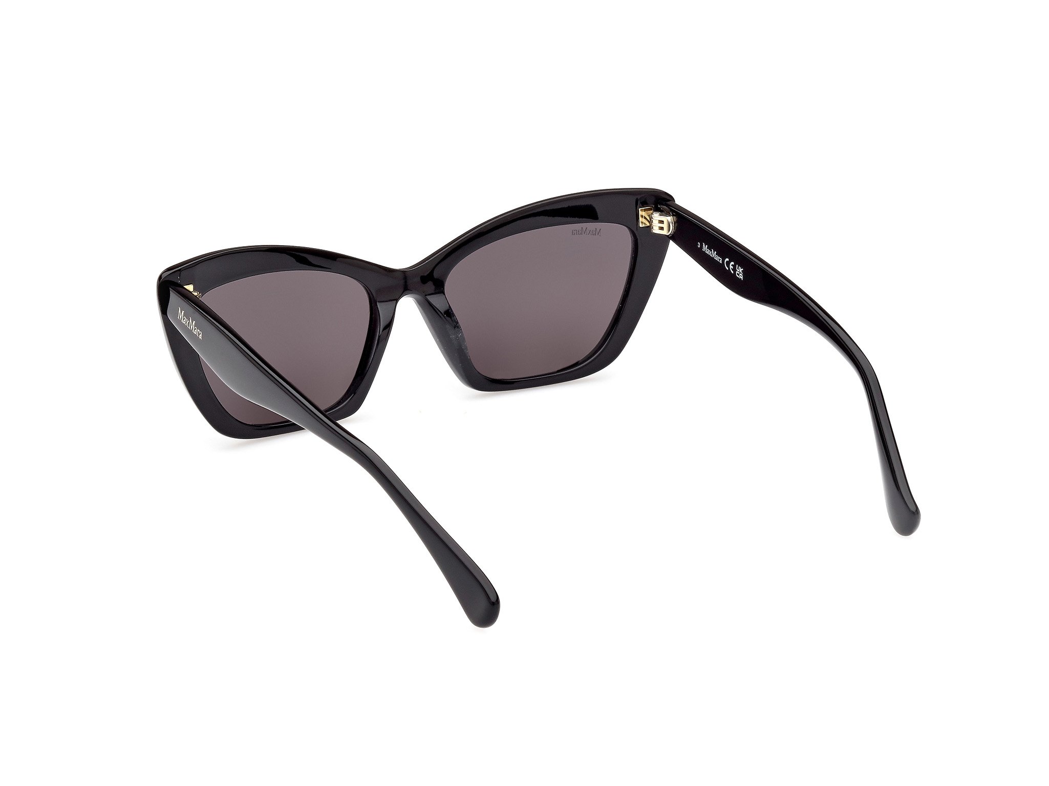 Das Bild zeigt die Sonnenbrille MM0063 01A von der Marke Max Mara in Schwarz.