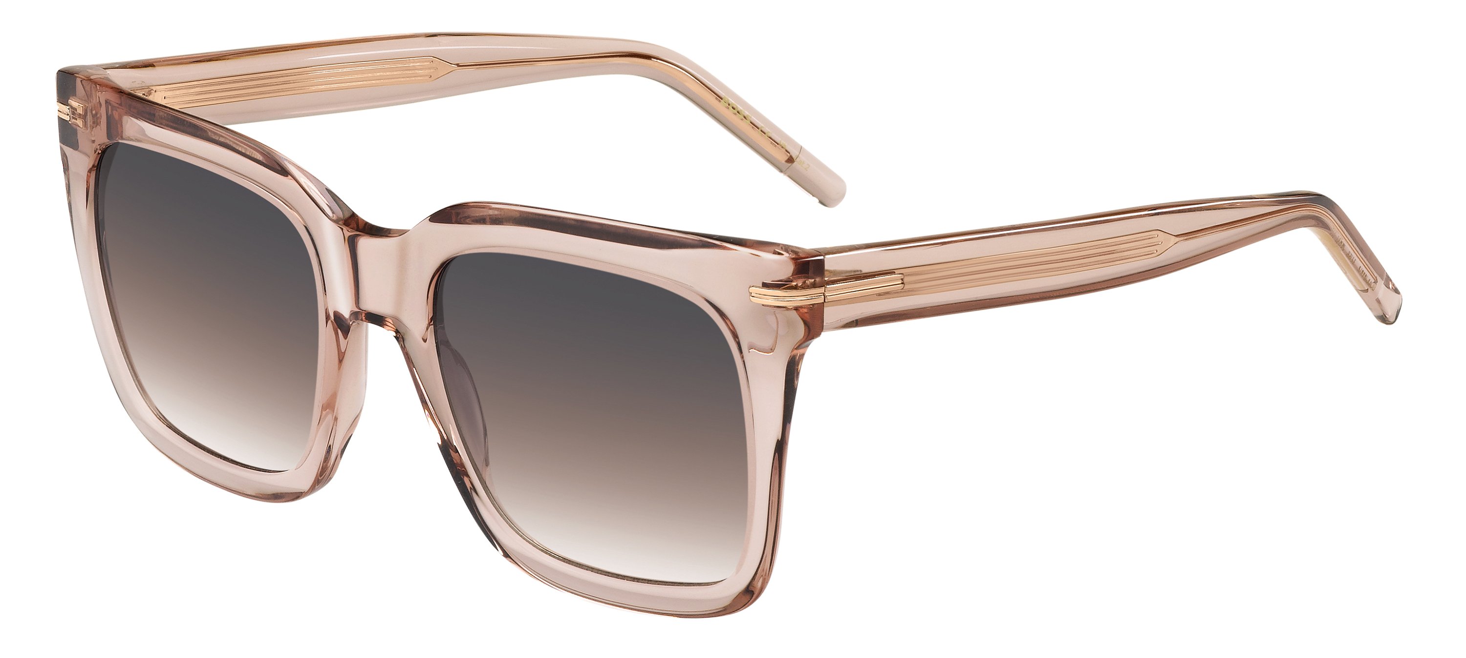 Das Bild zeigt die Sonnenbrille BOSS1656S 35J von der Marke BOSS in Pink.