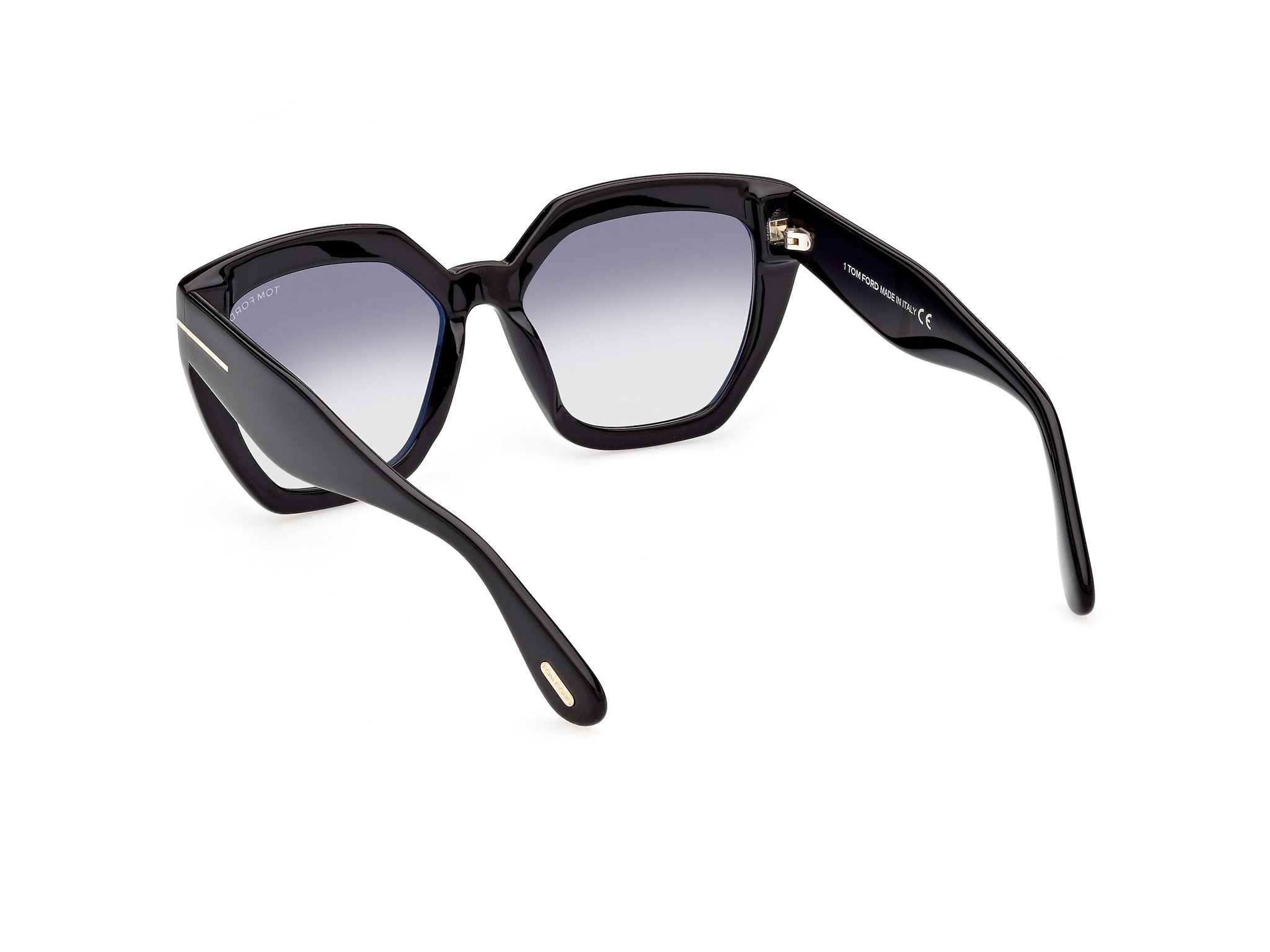 Das Bild zeigt die Sonnenbrille FT0989 01B von der Marke Tom Ford in schwarz..