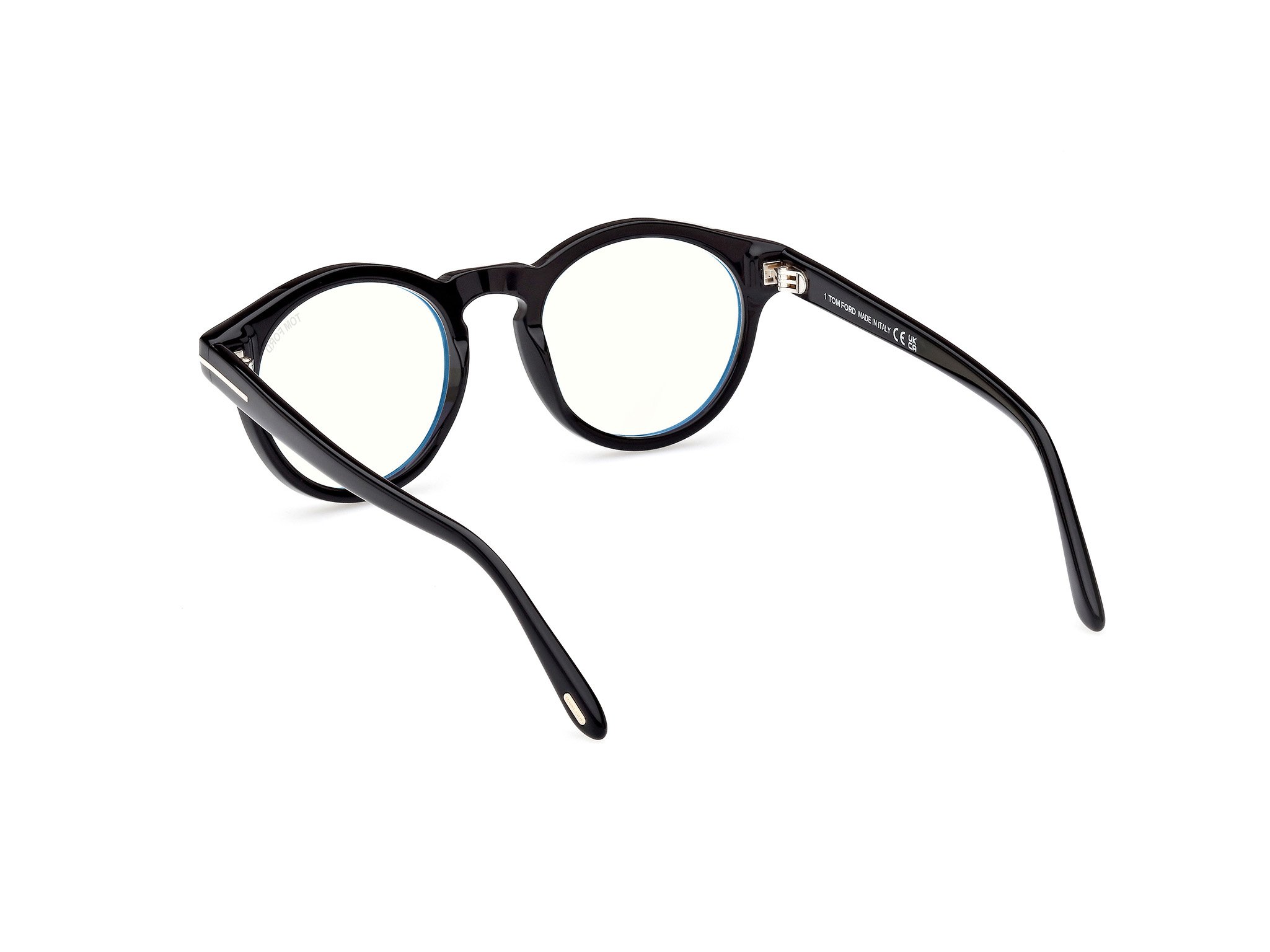 Das Bild zeigt die Korrektionsbrille FT5887-B 001 von der Marke Tom Ford in schwarz.
