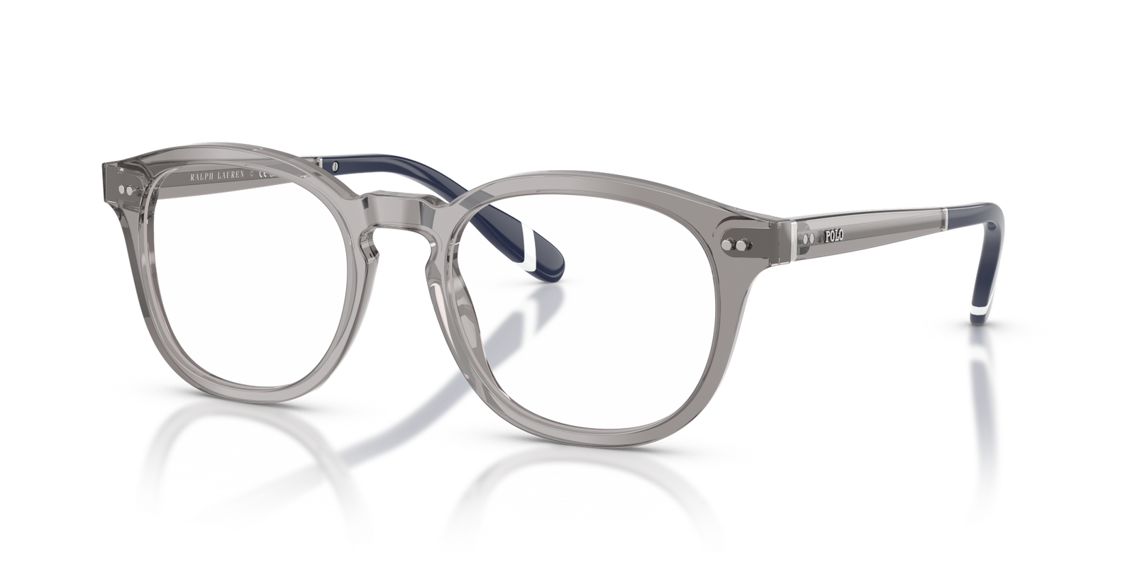 Polo 0PH2267 5704 – Runde Herrenbrille Transparent Grau