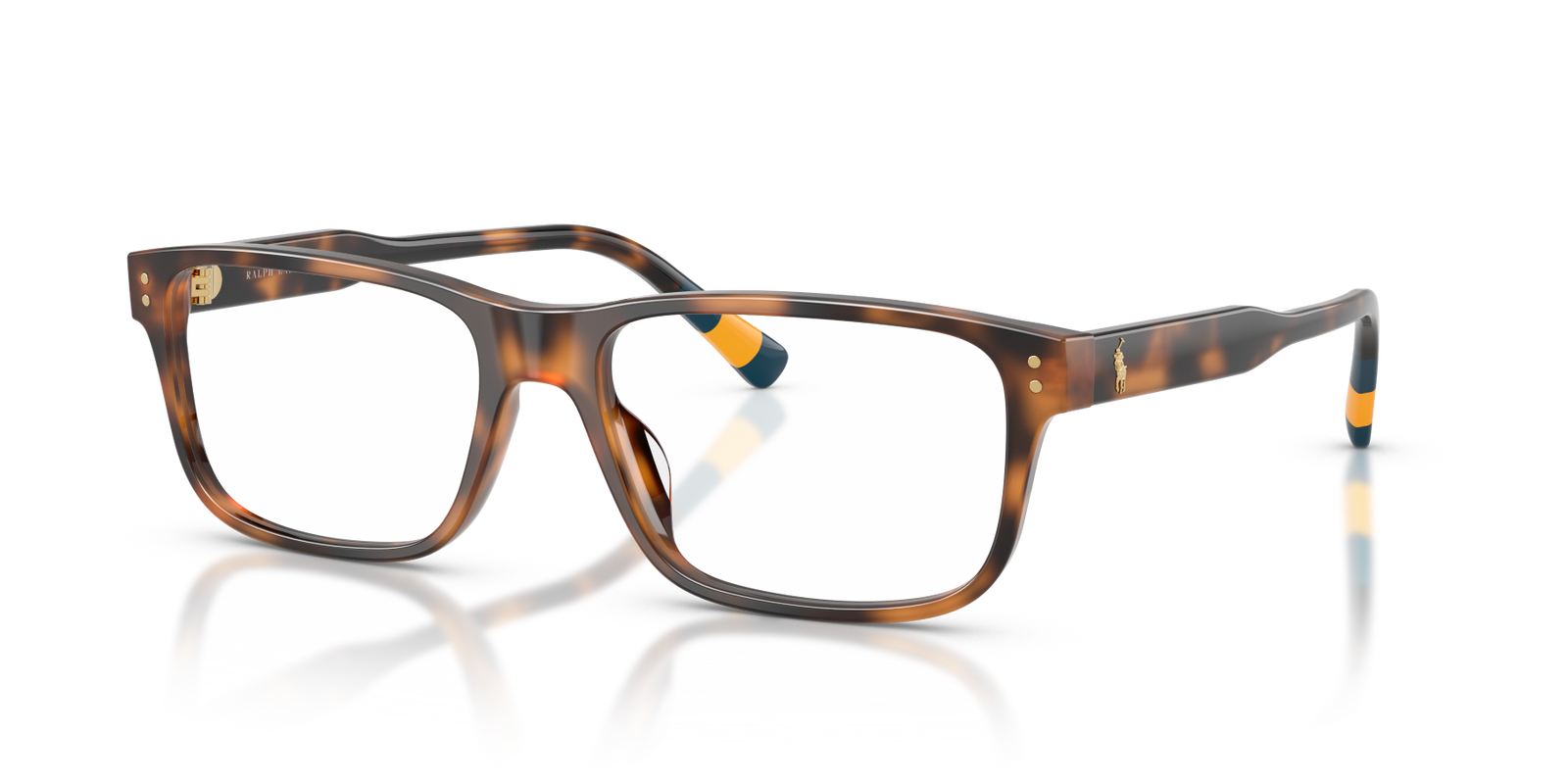 Polo 0PH2302U 5003 – Rechteckige Herrenbrille Havanna Acetat