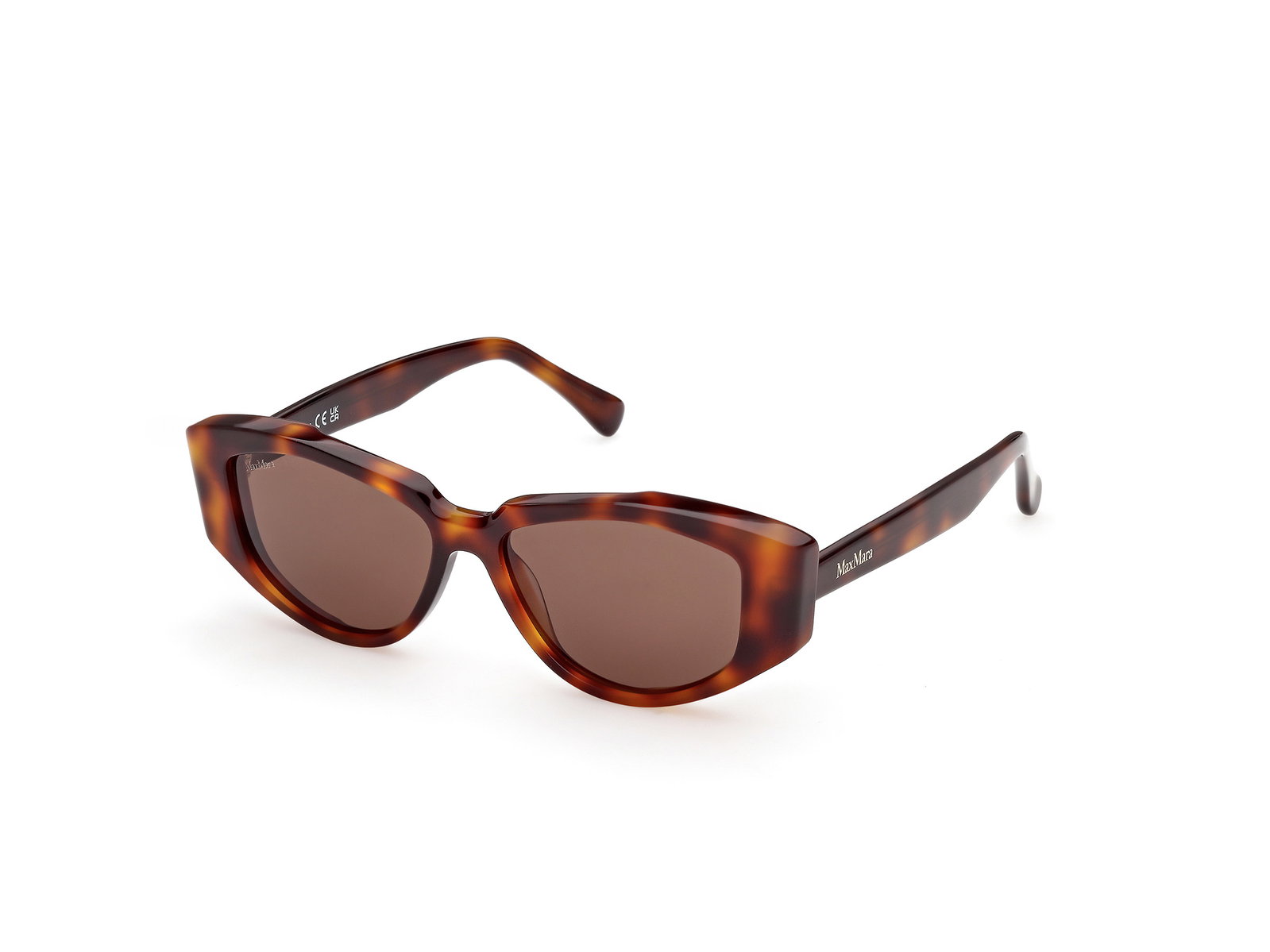 Das Bild zeigt die Sonnenbrille MM0161 von der Marke Max Mara in Havanna.