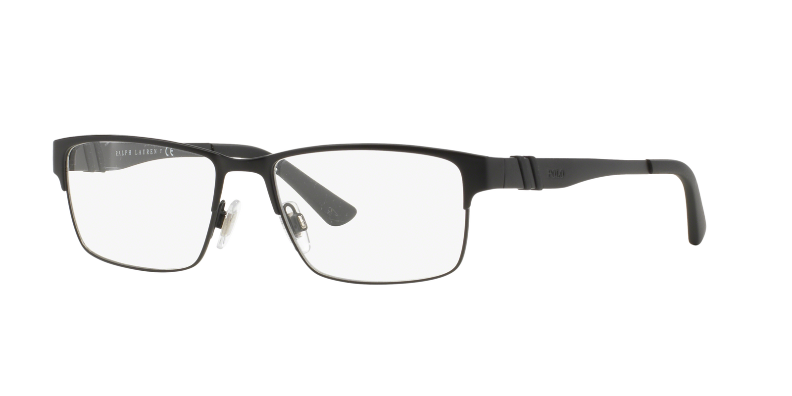 Polo PH1147 9038 54 – Rechteckige Metallbrille Schwarz Matt