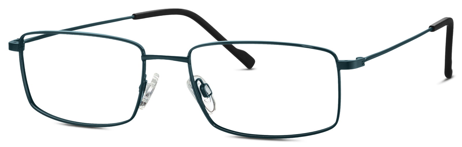 TITANflex 820922 70 – Rechteckige blaue Titanbrille mittel