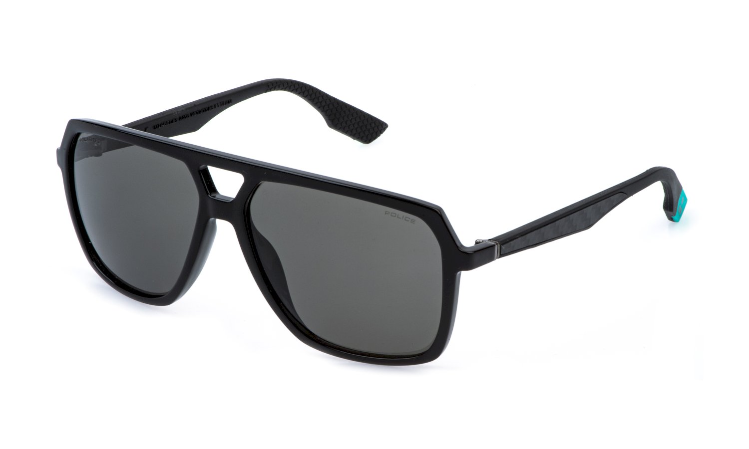 Das Bild zeigt die Sonnenbrille SPLR50M von der Marke Police in Schwarz.