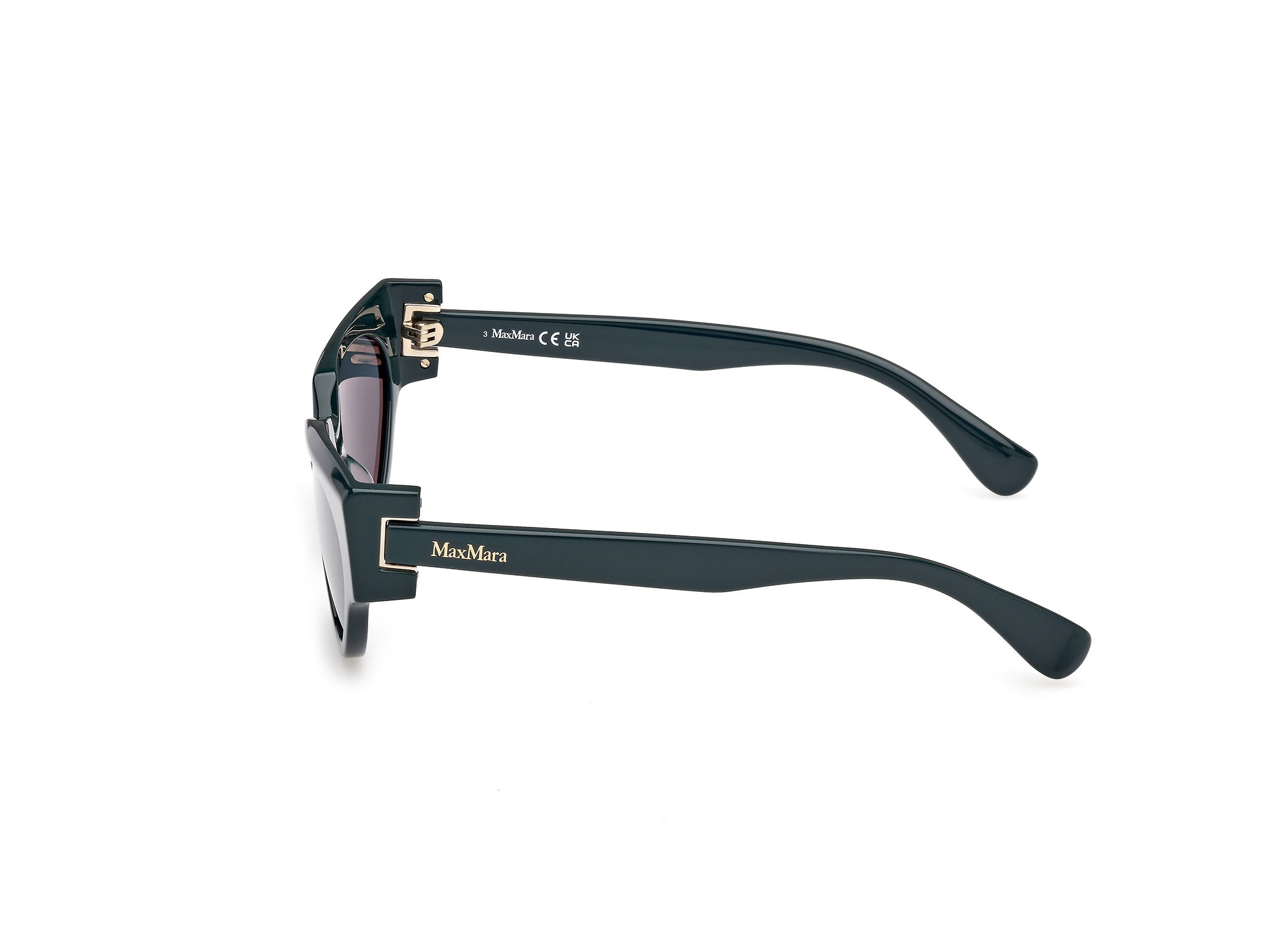 Das Bild zeigt die Sonnenbrille MM0139 von der Marke Max Mara in Grün.