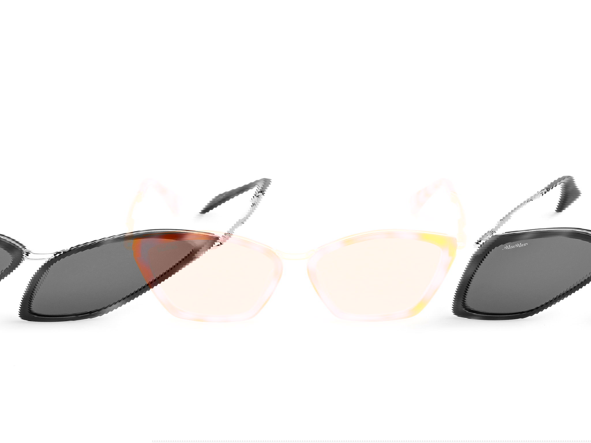 Das Bild zeigt die Sonnenbrille MM0162 von der Marke Max Mara in Havanna.