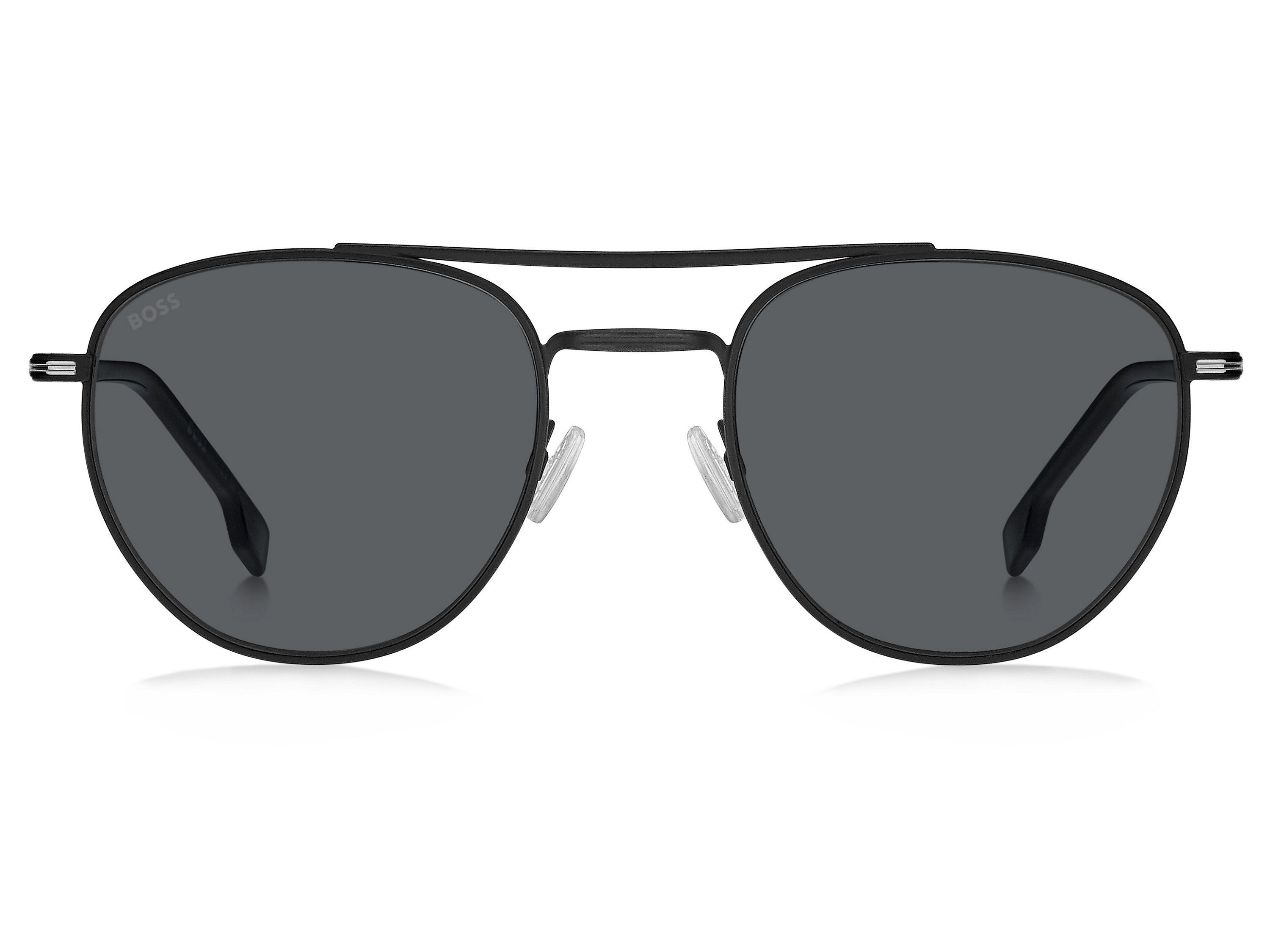 Das Bild zeigt die Sonnenbrille BOSS1631S 003 von der Marke BOSS in Schwarz.
