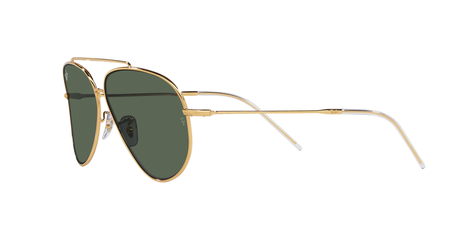 Das Bild zeigt die Sonnenbrille 0RBR0101S 001_VR von der Marke Ray Ban in Gold.
