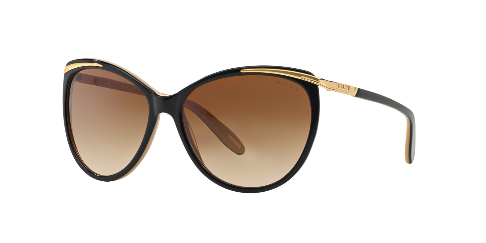 Ralph Sonnenbrille für Damen in Schwarz/Gold RA5150 109013 59