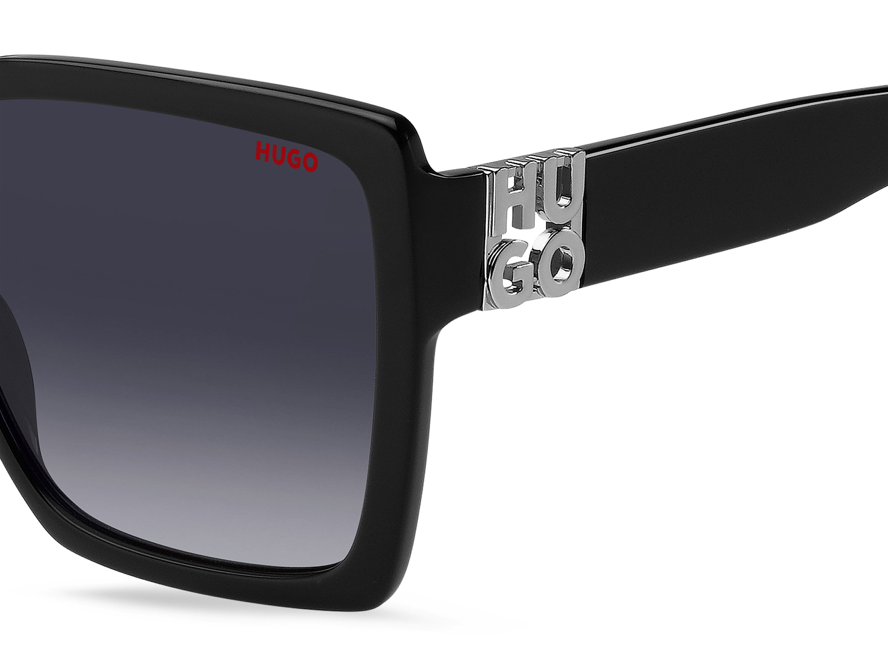 Das Bild zeigt die Sonnenbrille HG1285/S 807 von der Marke Hugo in schwarz.