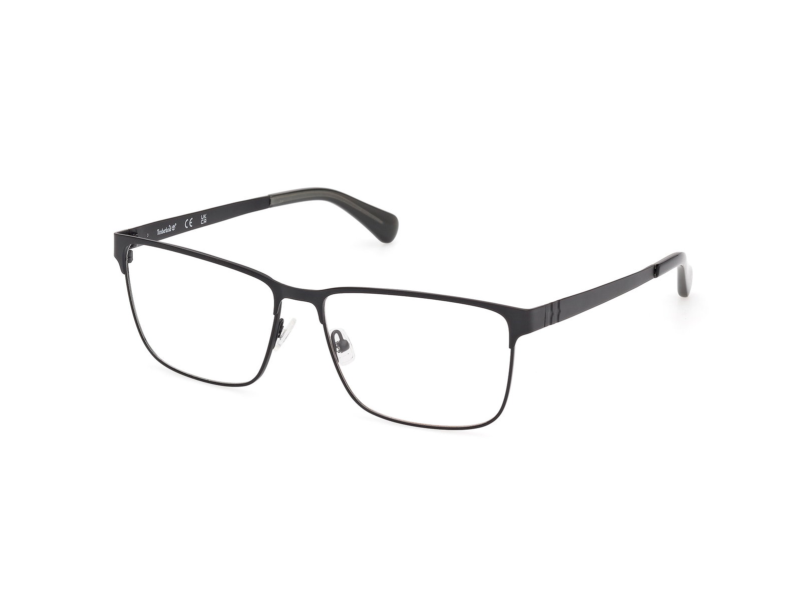 Timberland TB50036 002 – Rechteckige Herrenbrille Matt Schwarz Metall