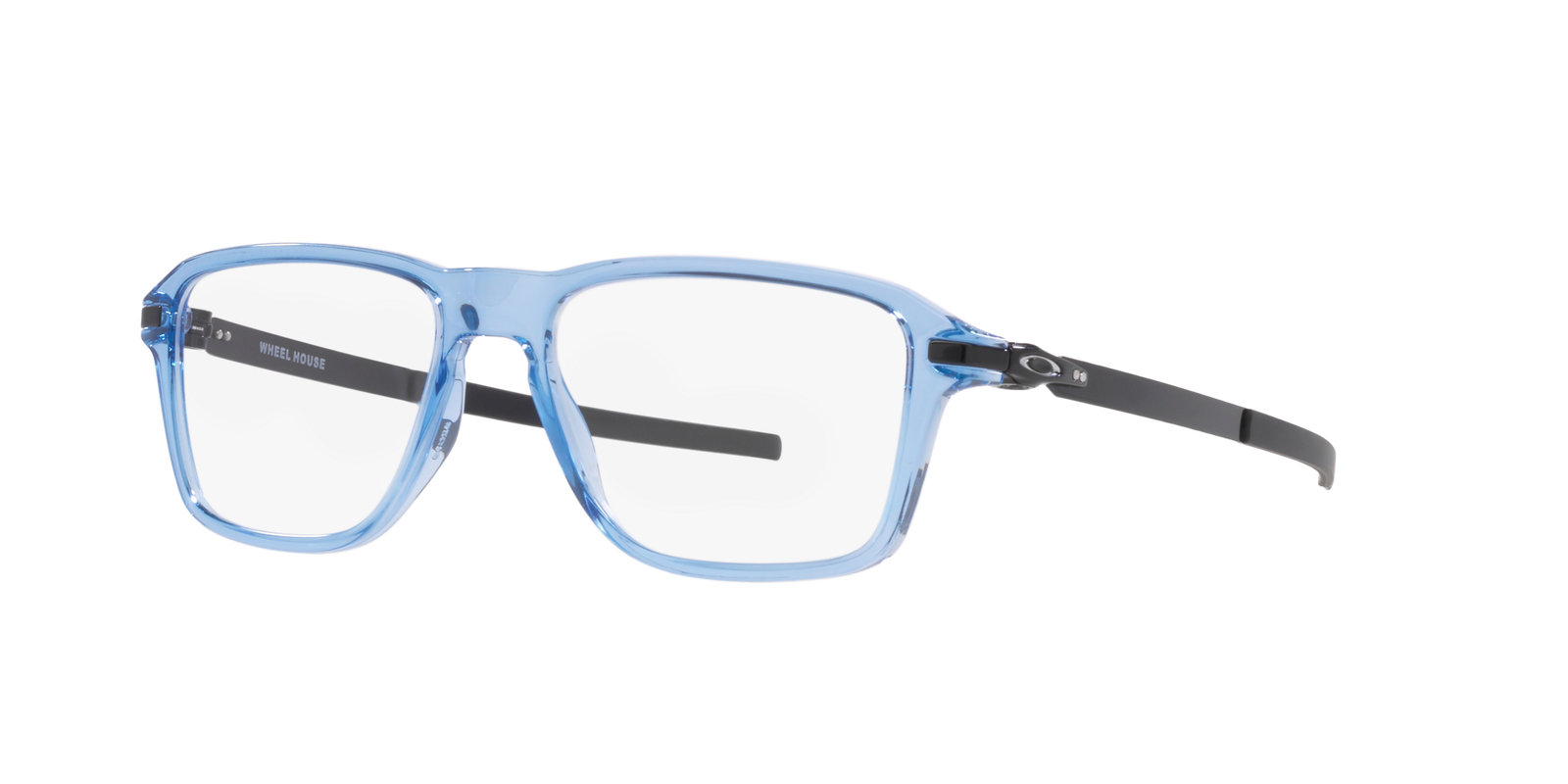 Oakley OX8166 816606 – Breite quadratische Brille Blau Kunststoff