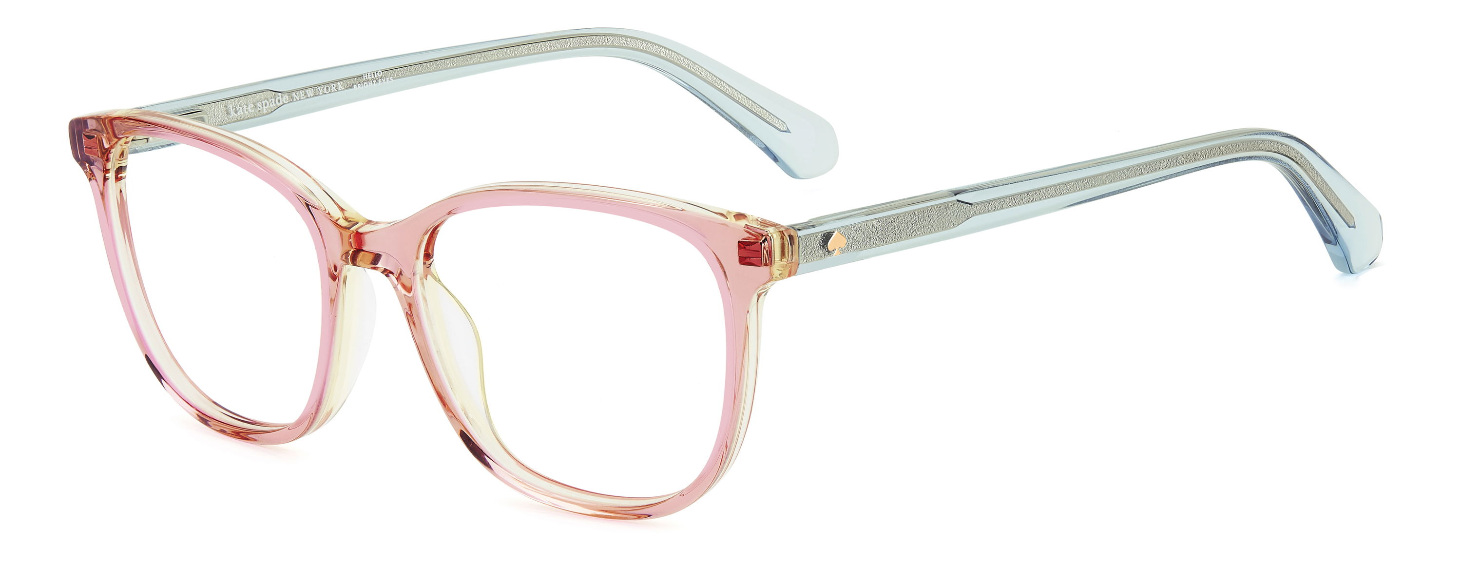 Elegante Kate Spade Brillen bei Eyebar kaufen. Das Bild zeigt die Kate Spade Fassung Joelyn2 2TJ leicht seitlich.