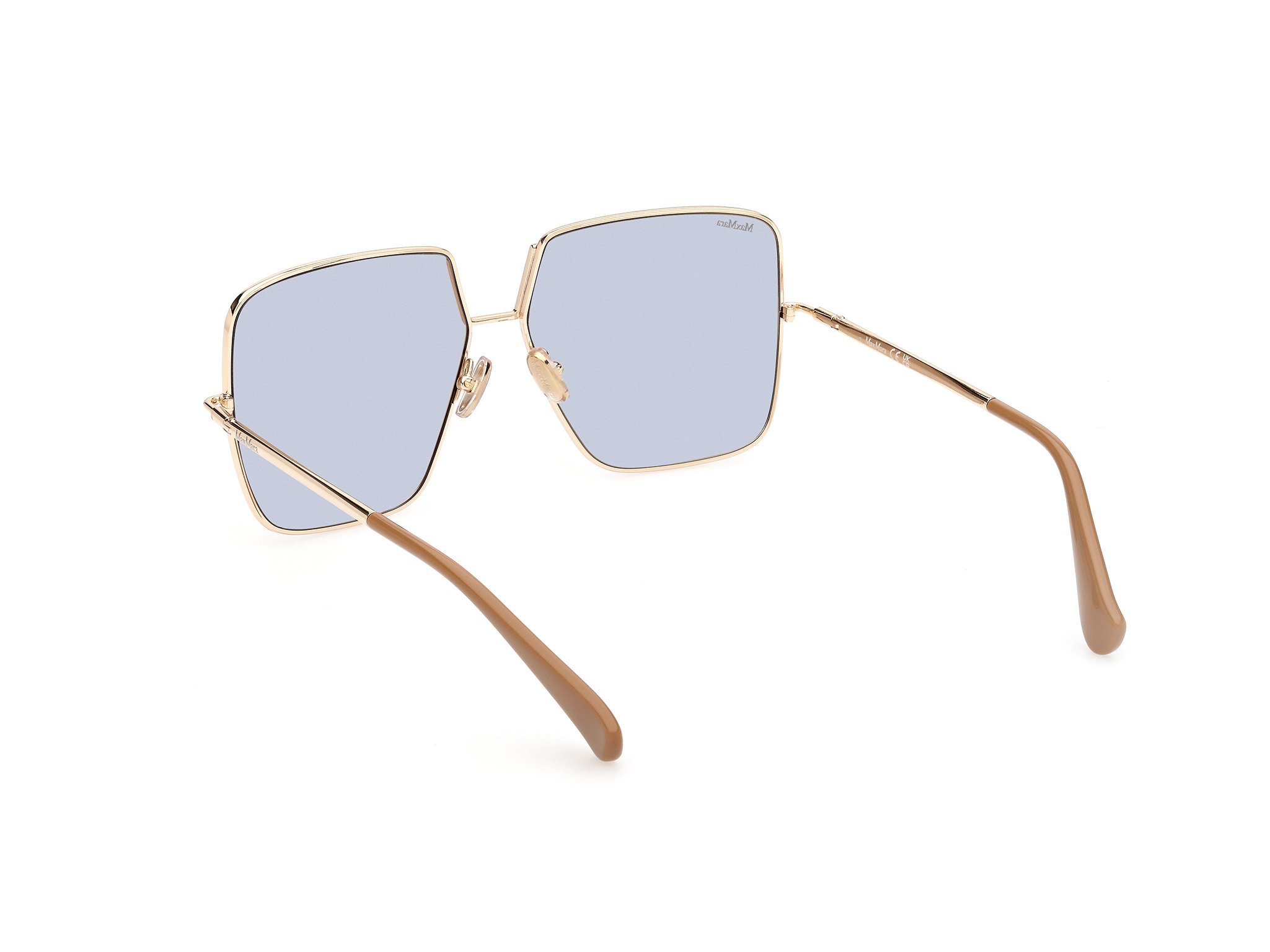 Das Bild zeigt die Sonnenbrille MM0082 32X von der Marke Max Mara in Gold.