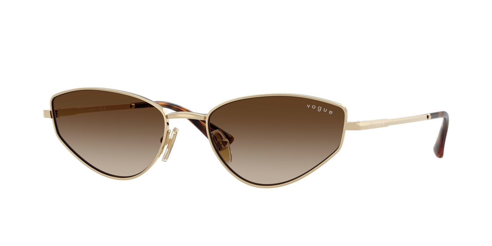 Das Bild zeigt die Sonnenbrille 0VO4339S von Vogue in der Farbe Gold.