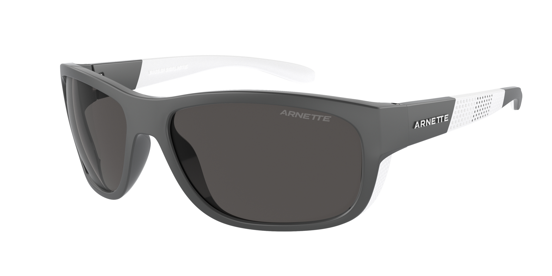 Das Bild zeigt die Sonnenbrille AN4337 275422 von der Marke Arnette in schwarz/weiß.
