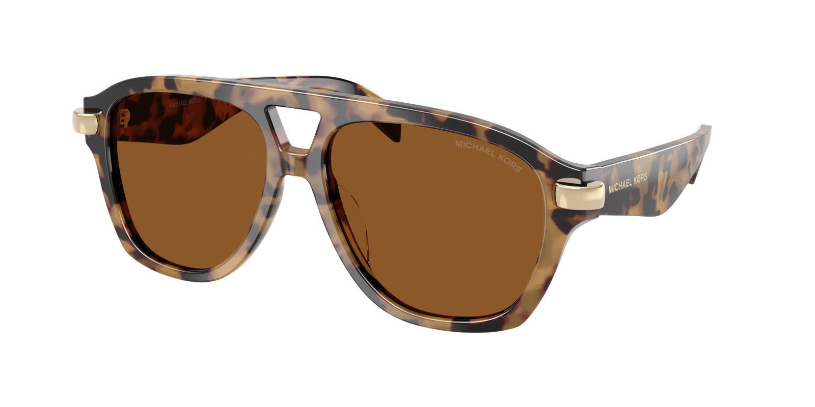 Das Bild zeigt die Sonnenbrille MK2277U von Michael Kors in der Farbe Havanna.