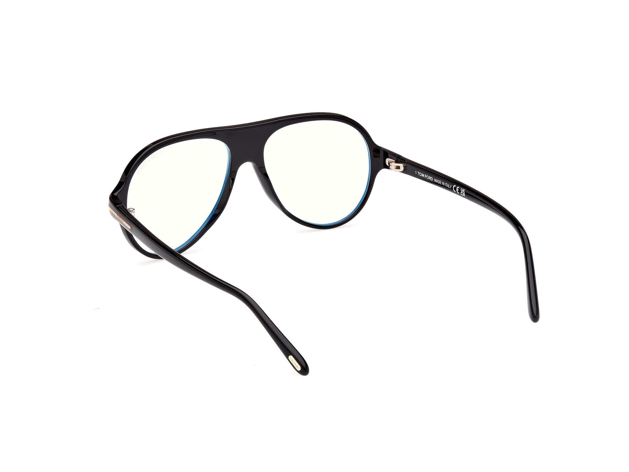 Das Bild zeigt die Korrektionsbrille FT5012-001 von der Marke Tom Ford in schwarz.