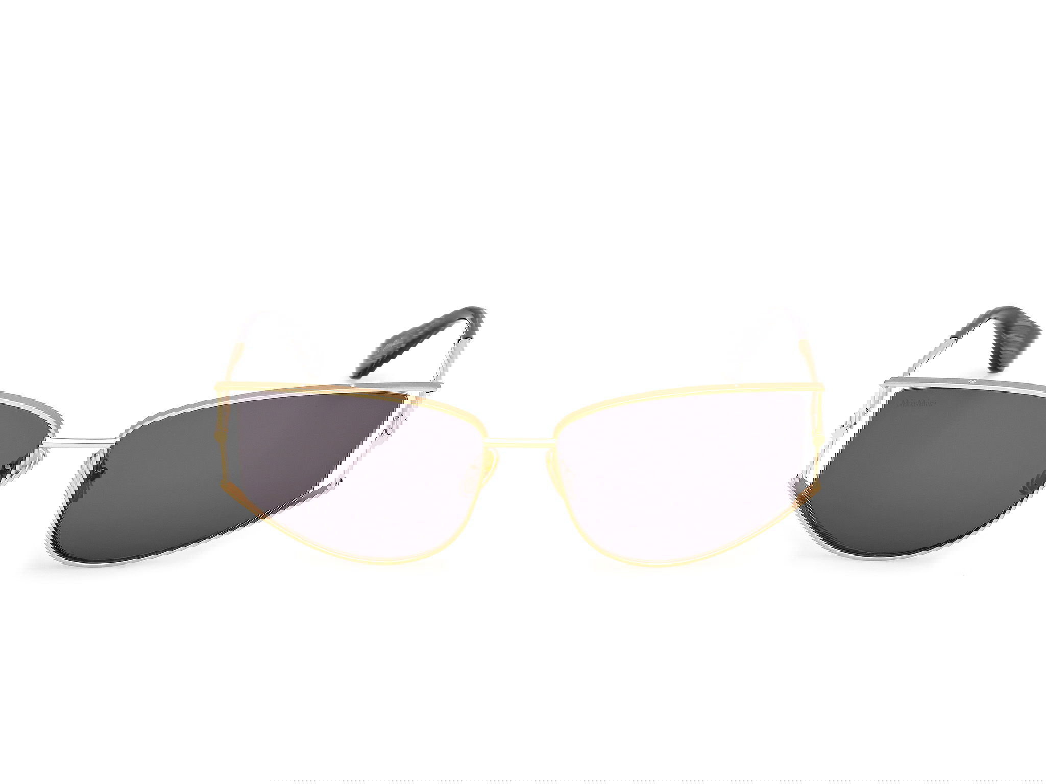 Das Bild zeigt die Sonnenbrille MM0141 von der Marke Max Mara in Gold.