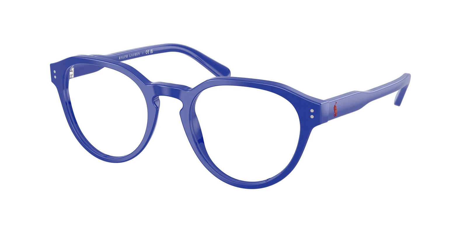 Polo 0PH2233 5329 – Runde königsblaue Acetatbrille Unisex