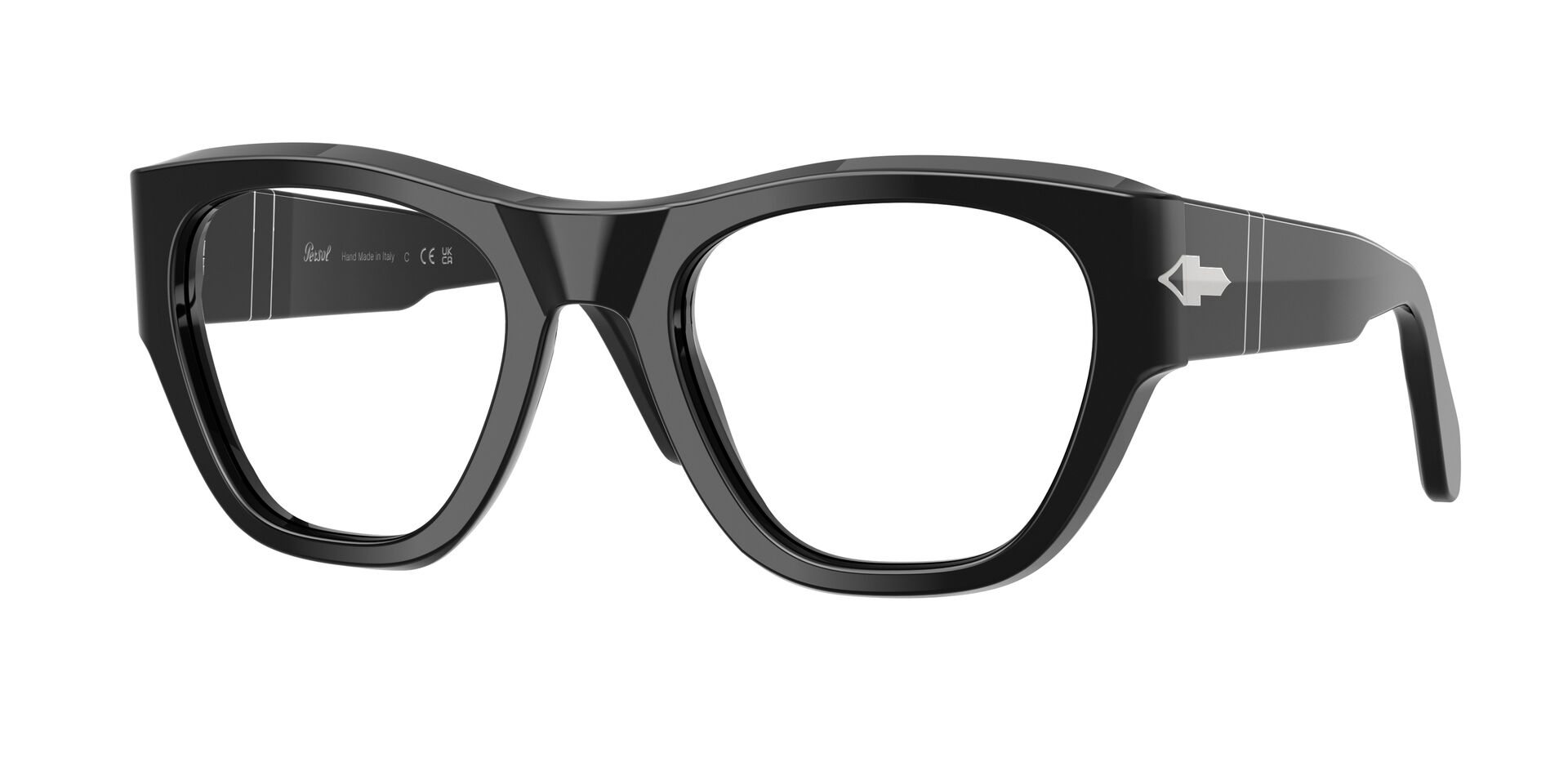 Das Bild zeigt die Persol Fassung PO0054V 95 leicht seitlich.