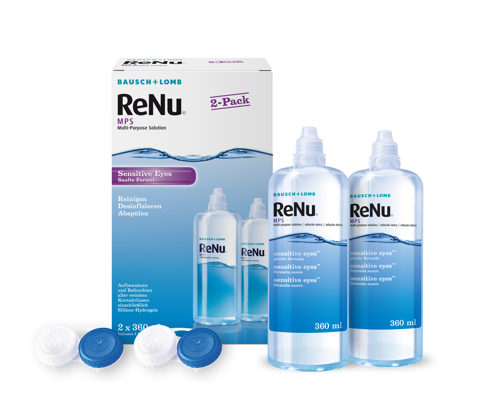 Bausch & Lomb ReNu MPS Sensitive Eyes 2-Pack 2 x 360 ml
