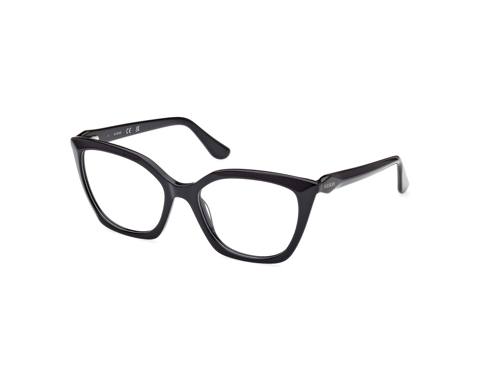 Guess GU2965 001 – Schwarze Damenbrille Butterfly Kunststoff